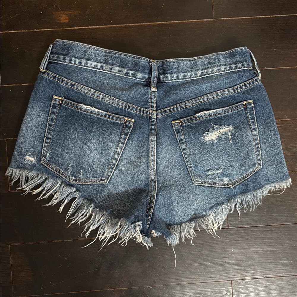 We The Free Distressed Denim Shorts - Picture 2 of 8